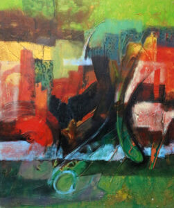 Title Essence of nature-2, Media Acrylic on canvas, Size 30X36cm Year 2022
