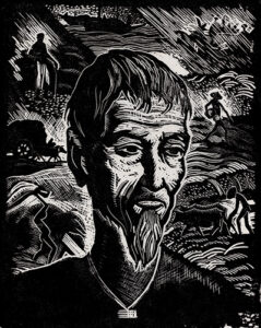 face-of-a-farmer-15-x-12cm-1942-wood-engraving