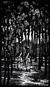on-the-way-17-x-10cm-1943-wood-engraving