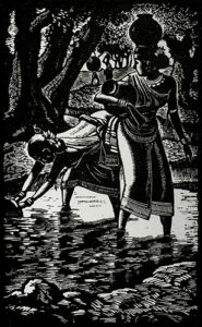 santal-woman-17-x-10cm-1946-wood-engraving