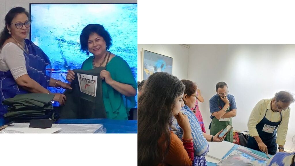 A Day in the Language of Colour Rezwan Nabis Acrylic Workshop by Bibhab gallery halkhata