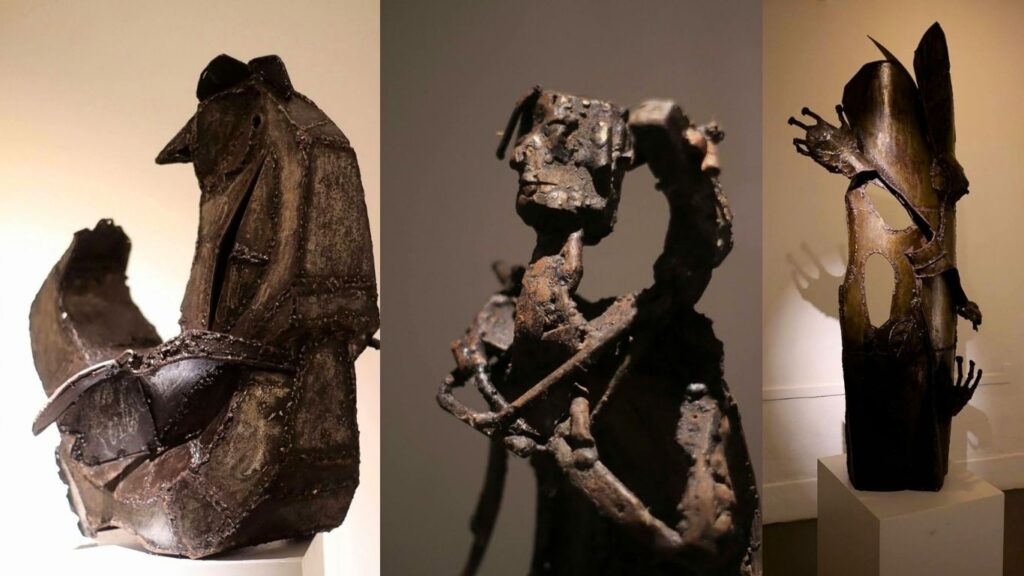 Heartbeat in Steel ‍solo exhibition sculptor Toufiqur Rahman gallery halkhata